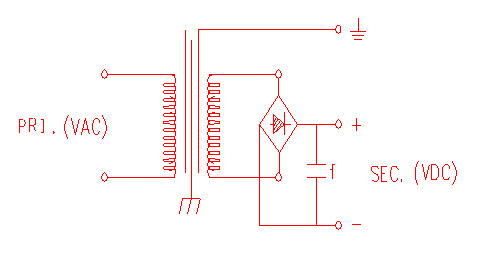 Single Phase DC to AC Power Transformer Draw